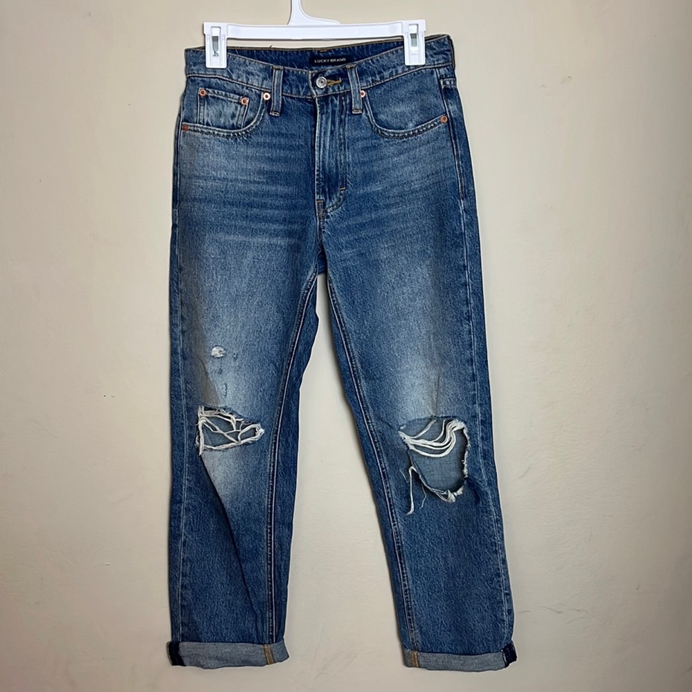 Lucky Brand mid rise boy jeans size 0